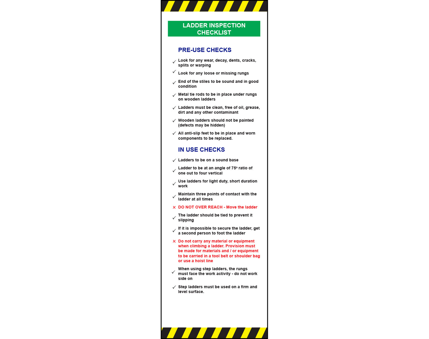 Ladder Tags - (Bundle of 50)